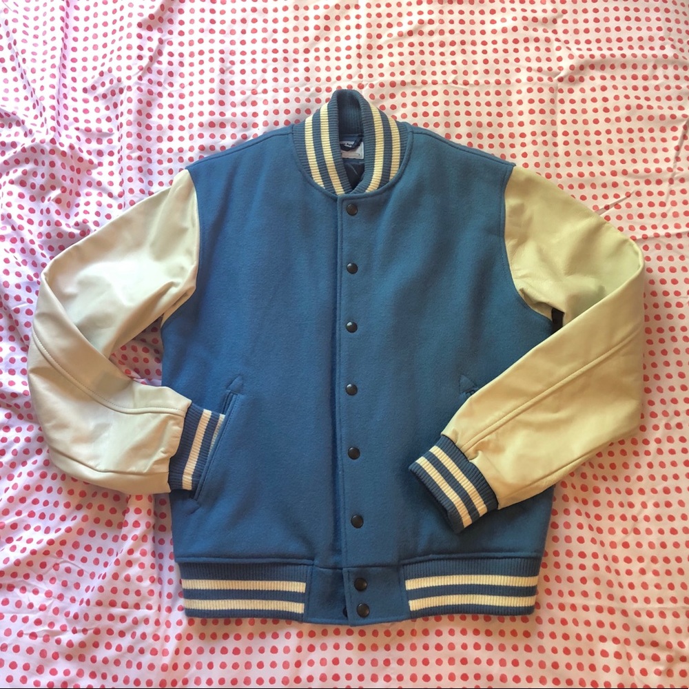 American Apparel Wool and Leather Varsity Jacket
